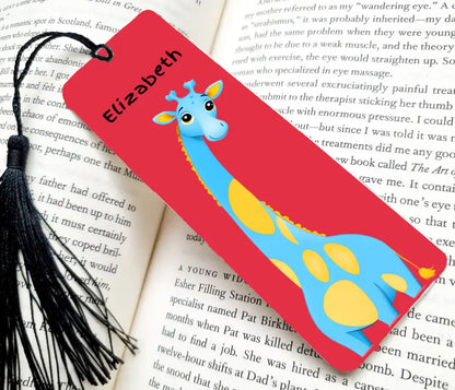 Kids giraffe bookmarks