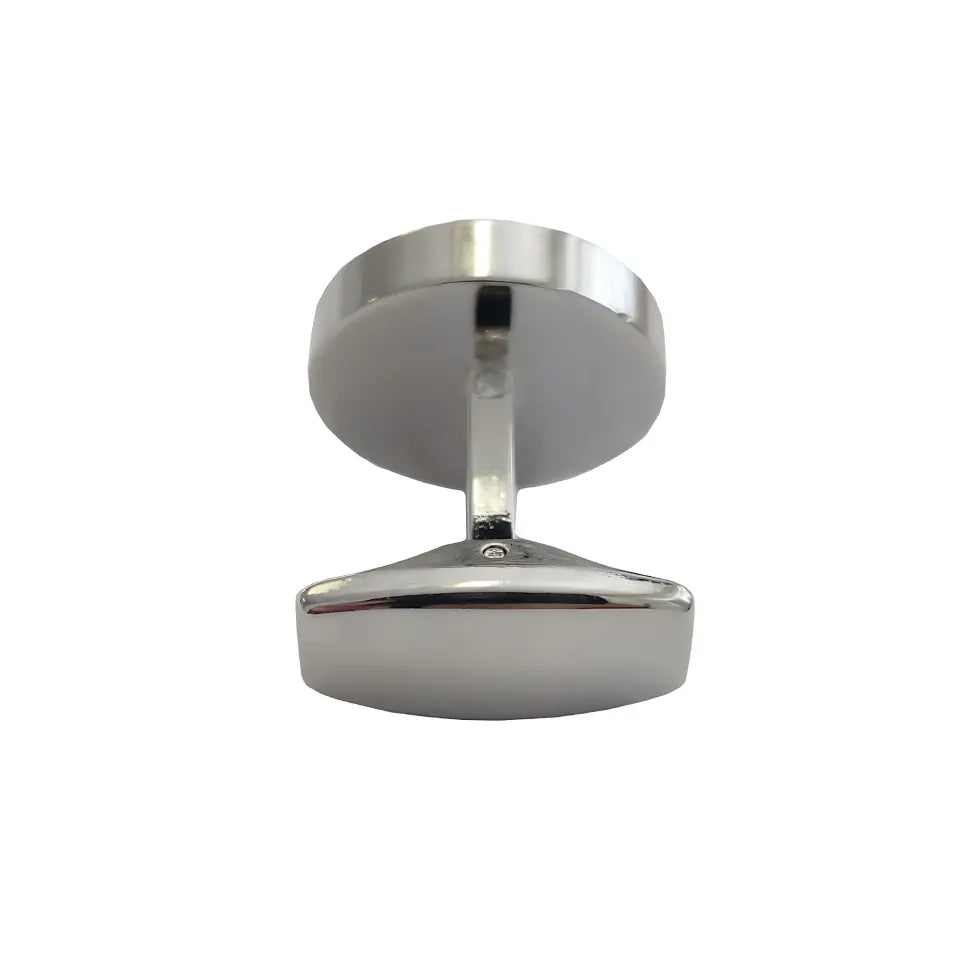 Customisable cufflinks with initials split by vertical line back view
