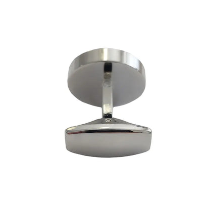 Customisable cufflinks with initials split by vertical line back view