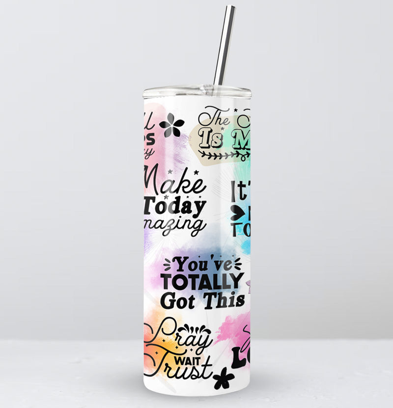 Positive Quotes Hot Cold Flask Drinks Bottle