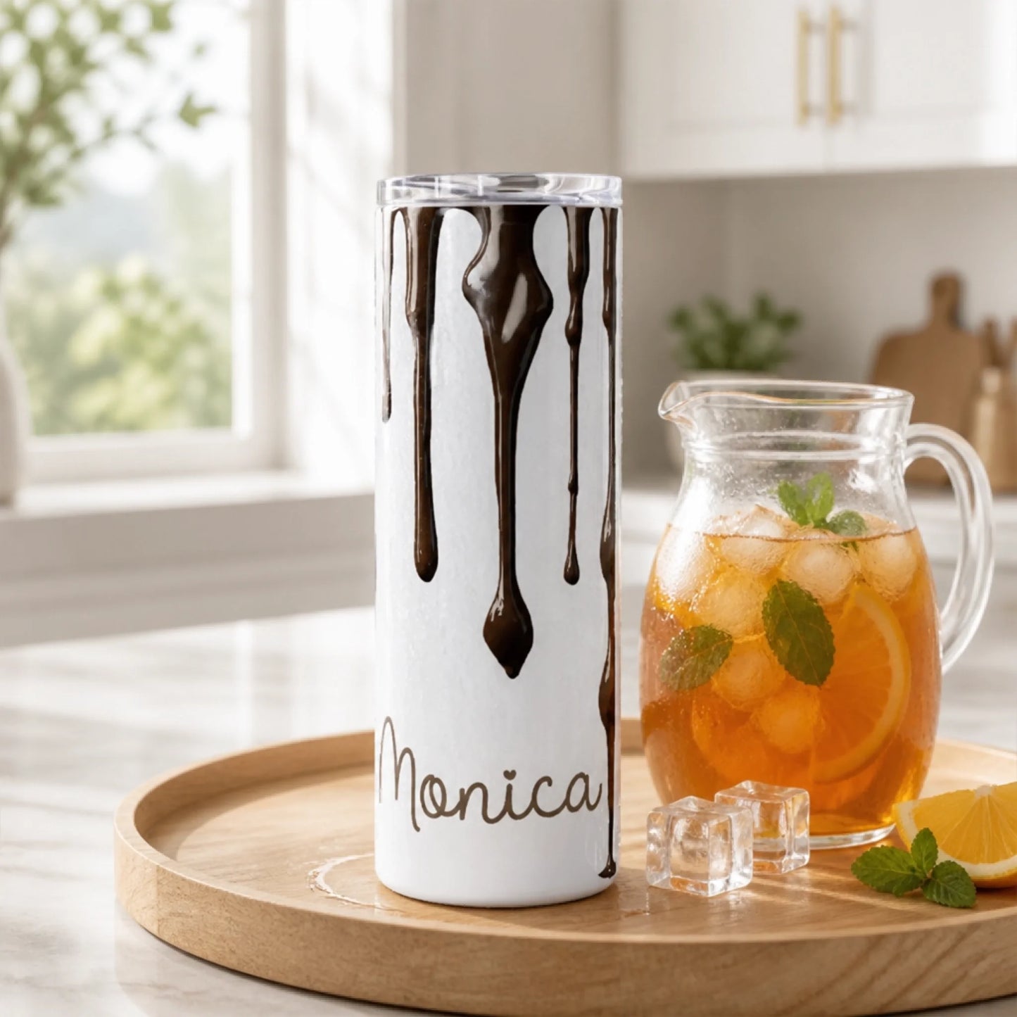 Chocolate Lovers hot and cold insulated tumbler cup with a name to personalise