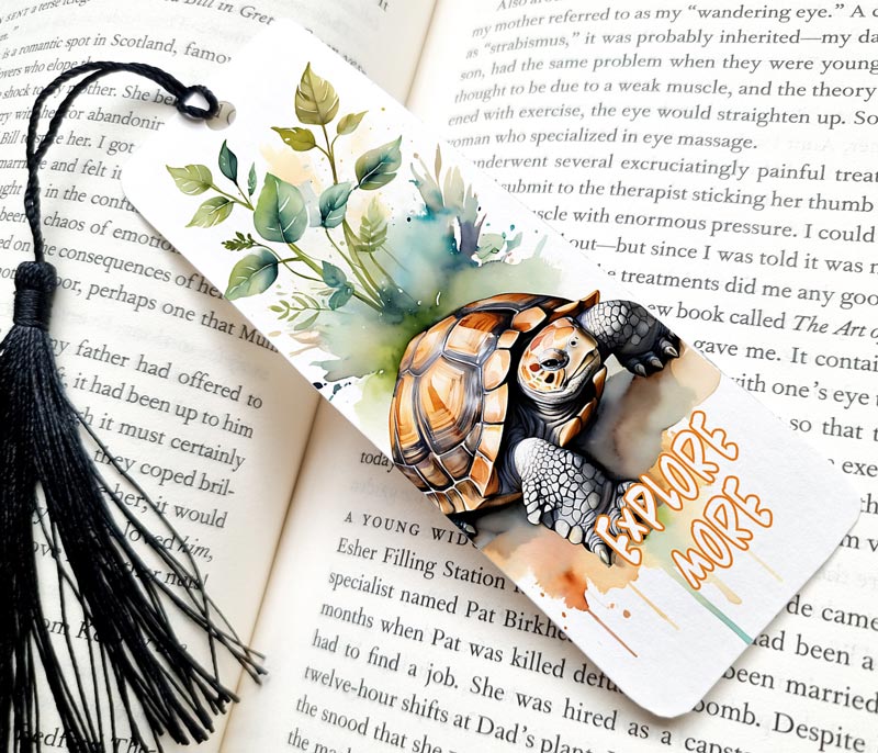 Explore More Tortoise Bookmark