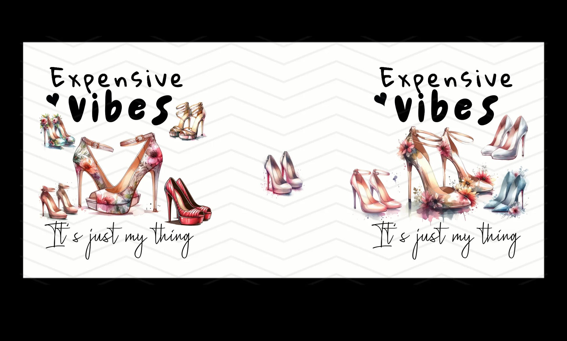 all over with shoes mug design