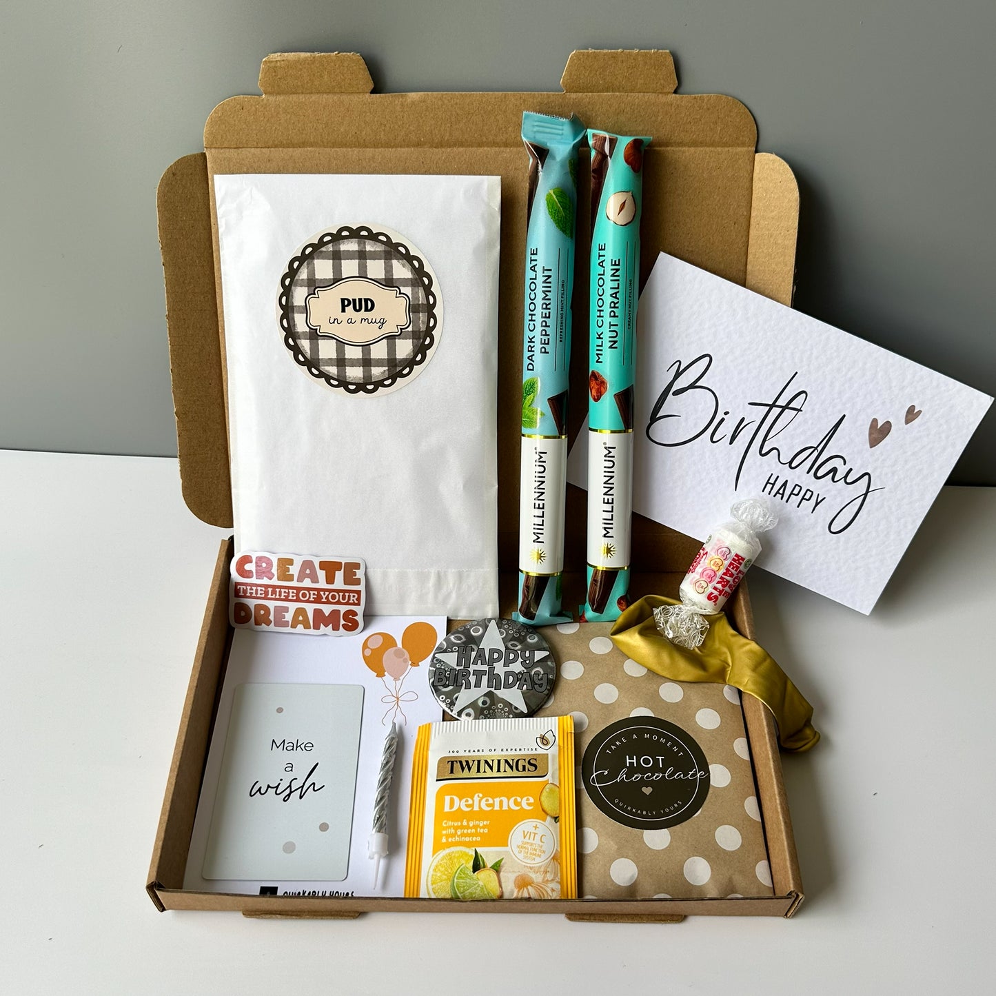 Letterbox Make A Wish Birthday Box - Celebration Birthday Gift for Men Women