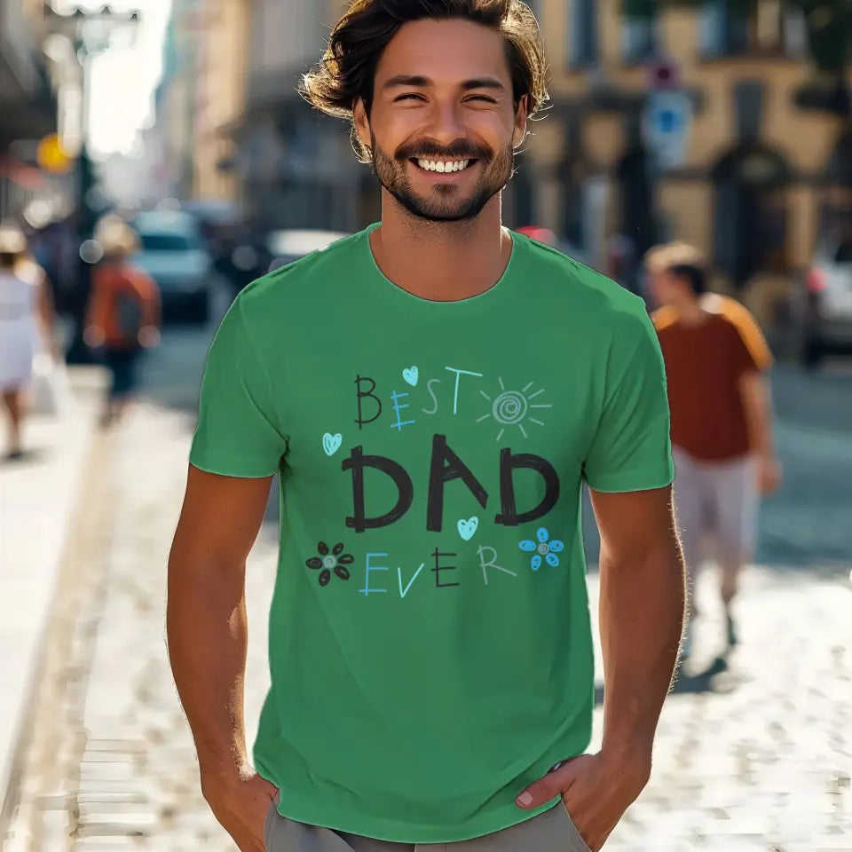 Best Dad Ever T-Shirt in Kelly Green