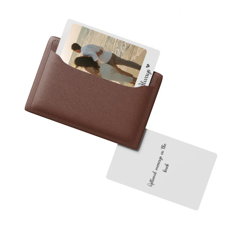 wallet card with love heart