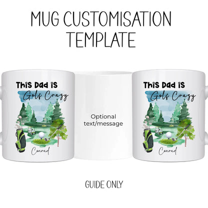 golf-Mug Customisation template