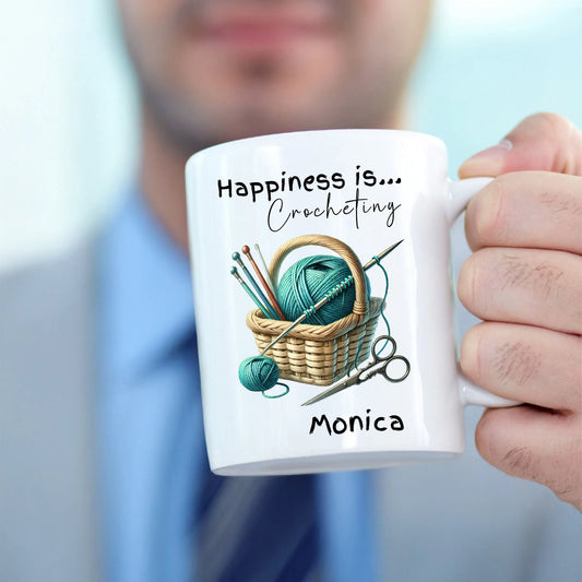 Personalised mug For Knitters and crocheters