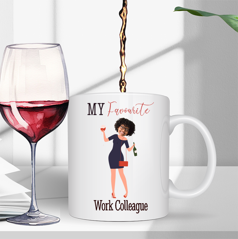 Personalised Funny Drunken Lady Mug with Custom Face