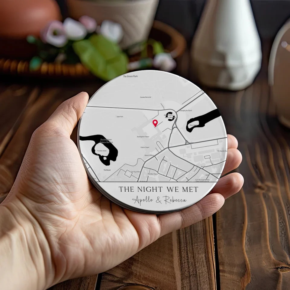 The night we met personalised map