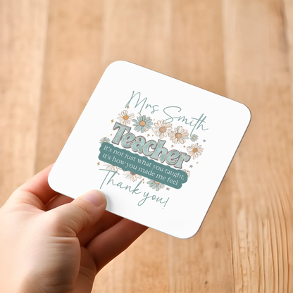 pastel-daisy-personalised-coaster school-gift