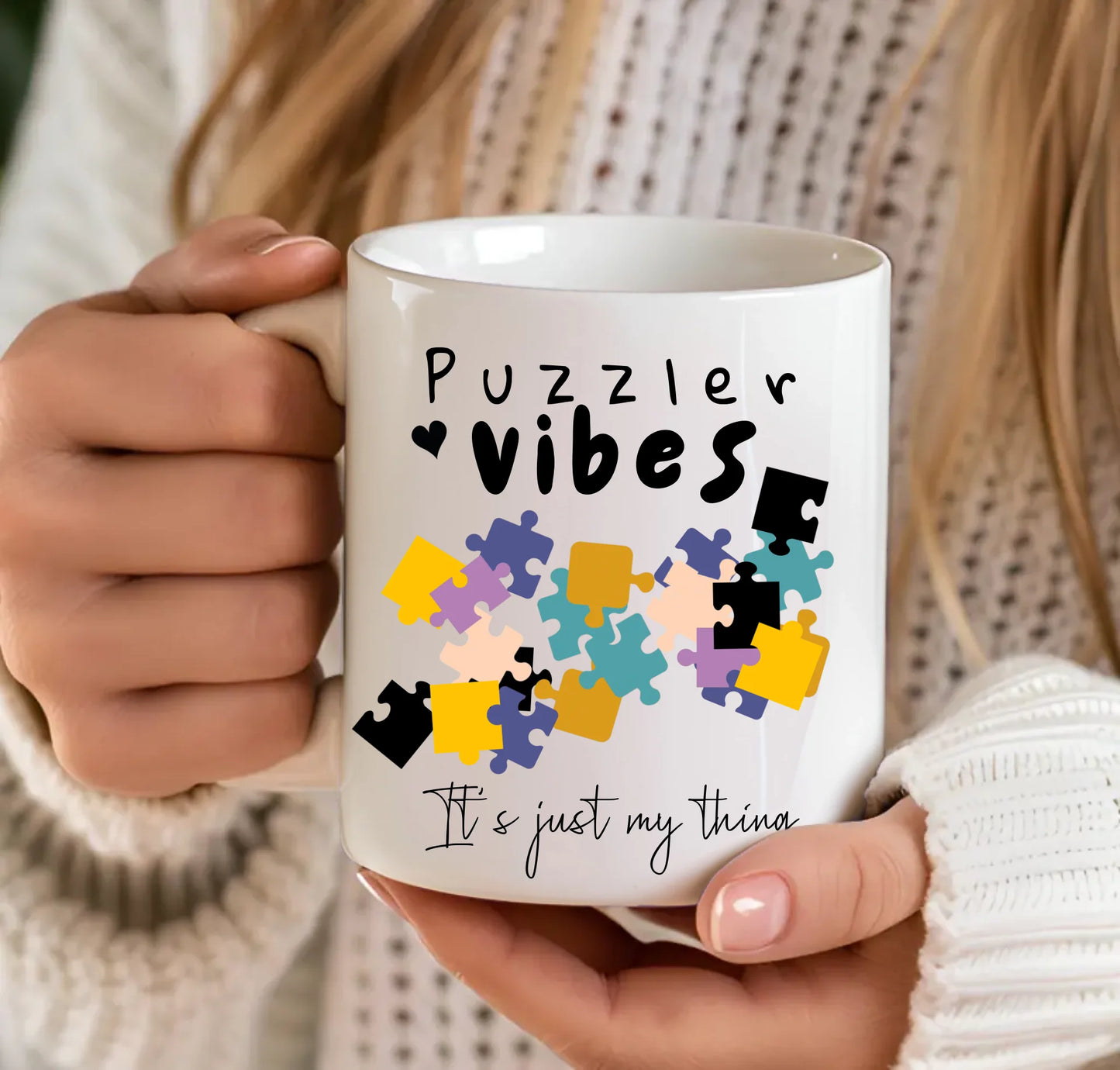 Colourful Puzzle Pieces Mug