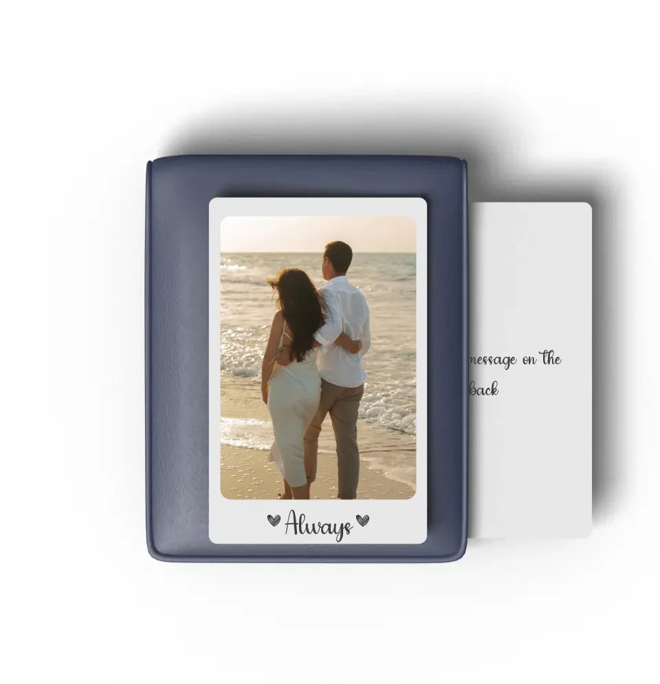 Custom photo wallet card gift