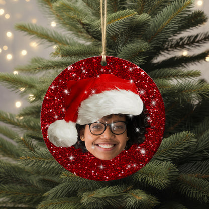 Face cutout Christmas decoration