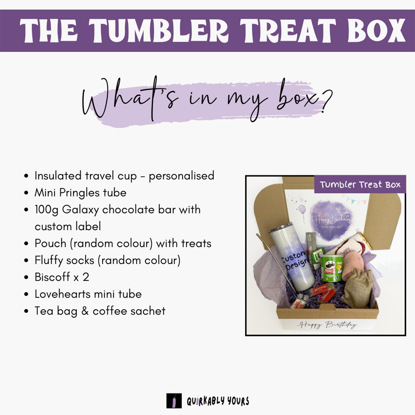 The Tumbler Treat Box - Gift Set for Women and Men - ADD ON ONLY