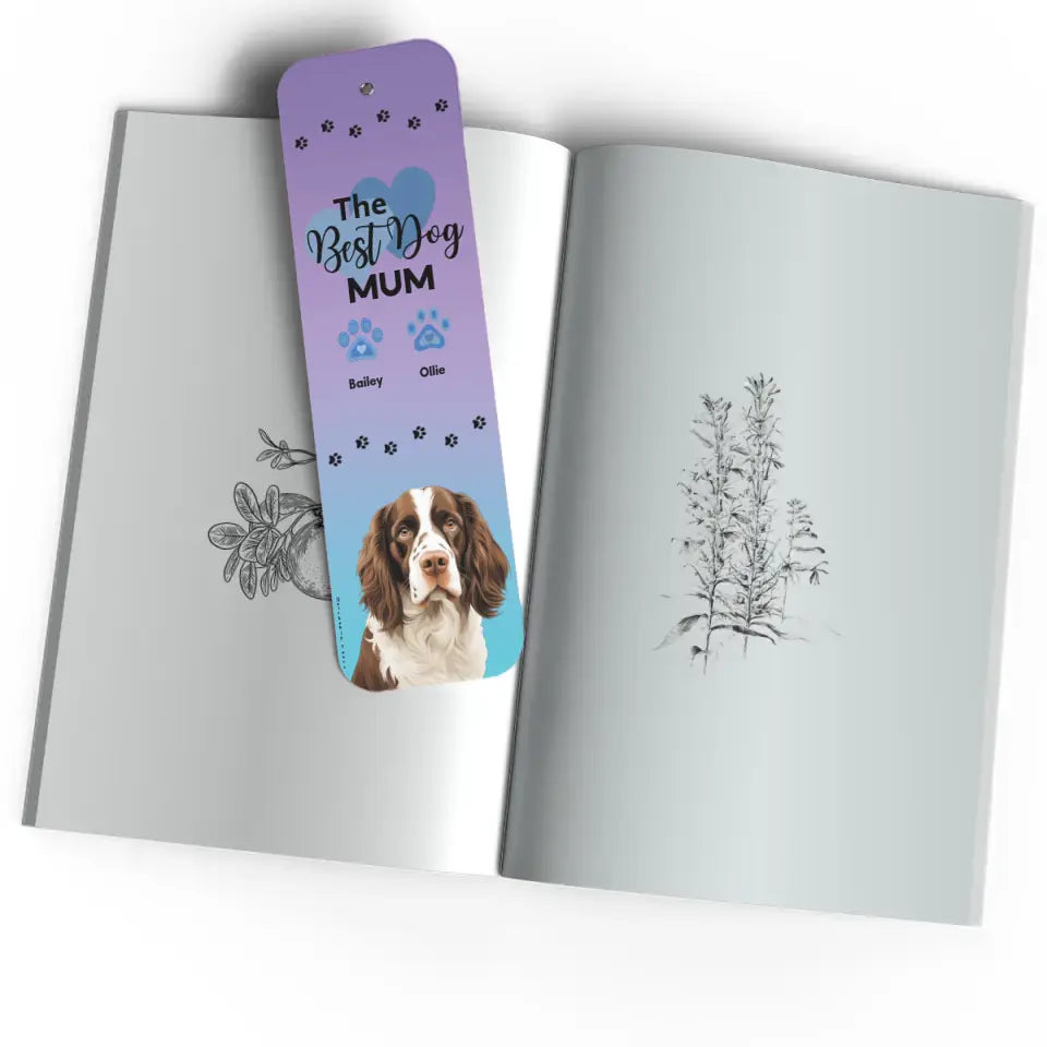 add dogs name and breed bookmark