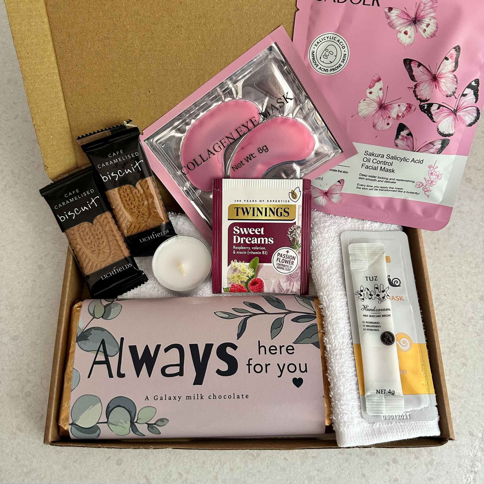 Thinking of you comfort gift box UK for difficult times and support