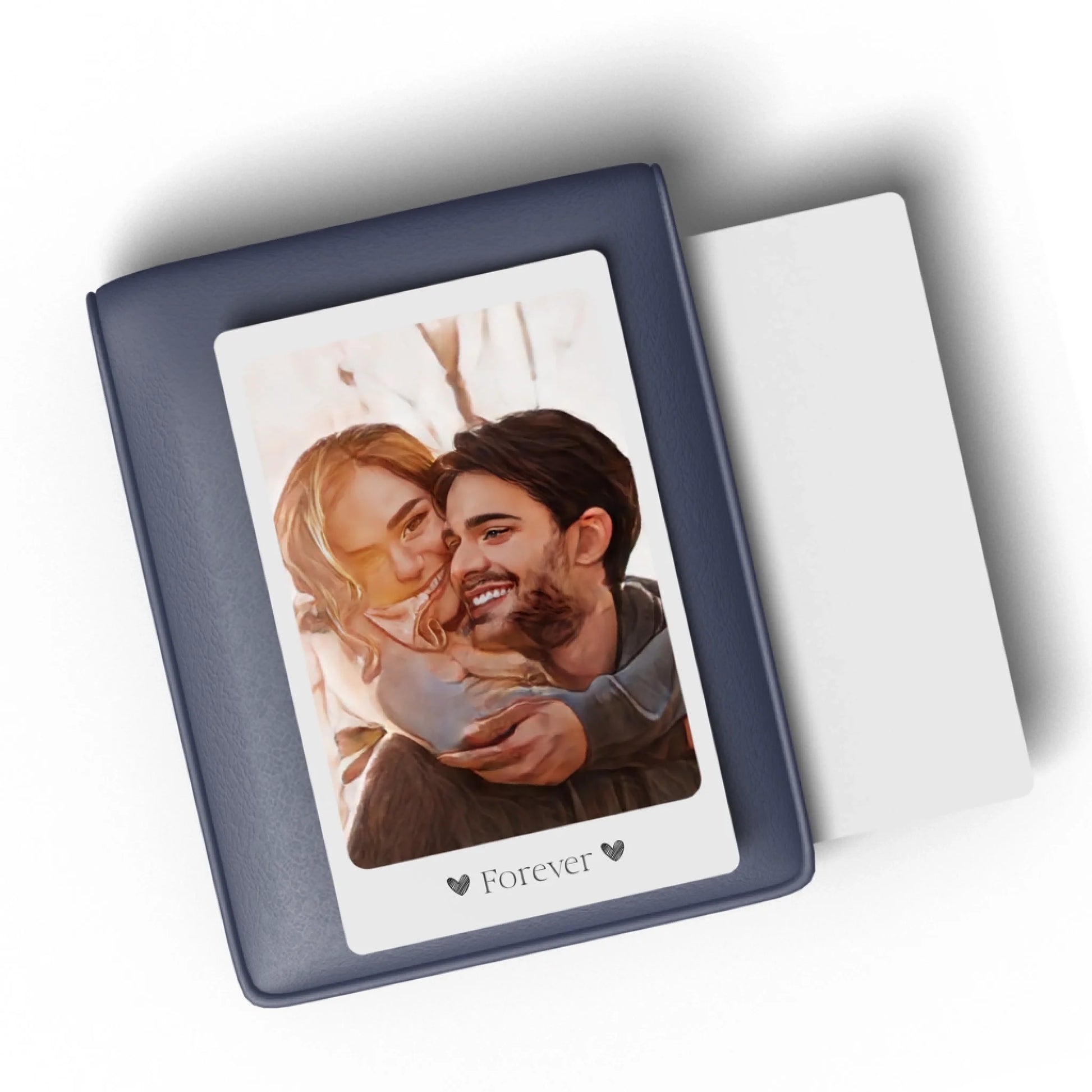 Birthday gift aluminium wallet card with custom text
