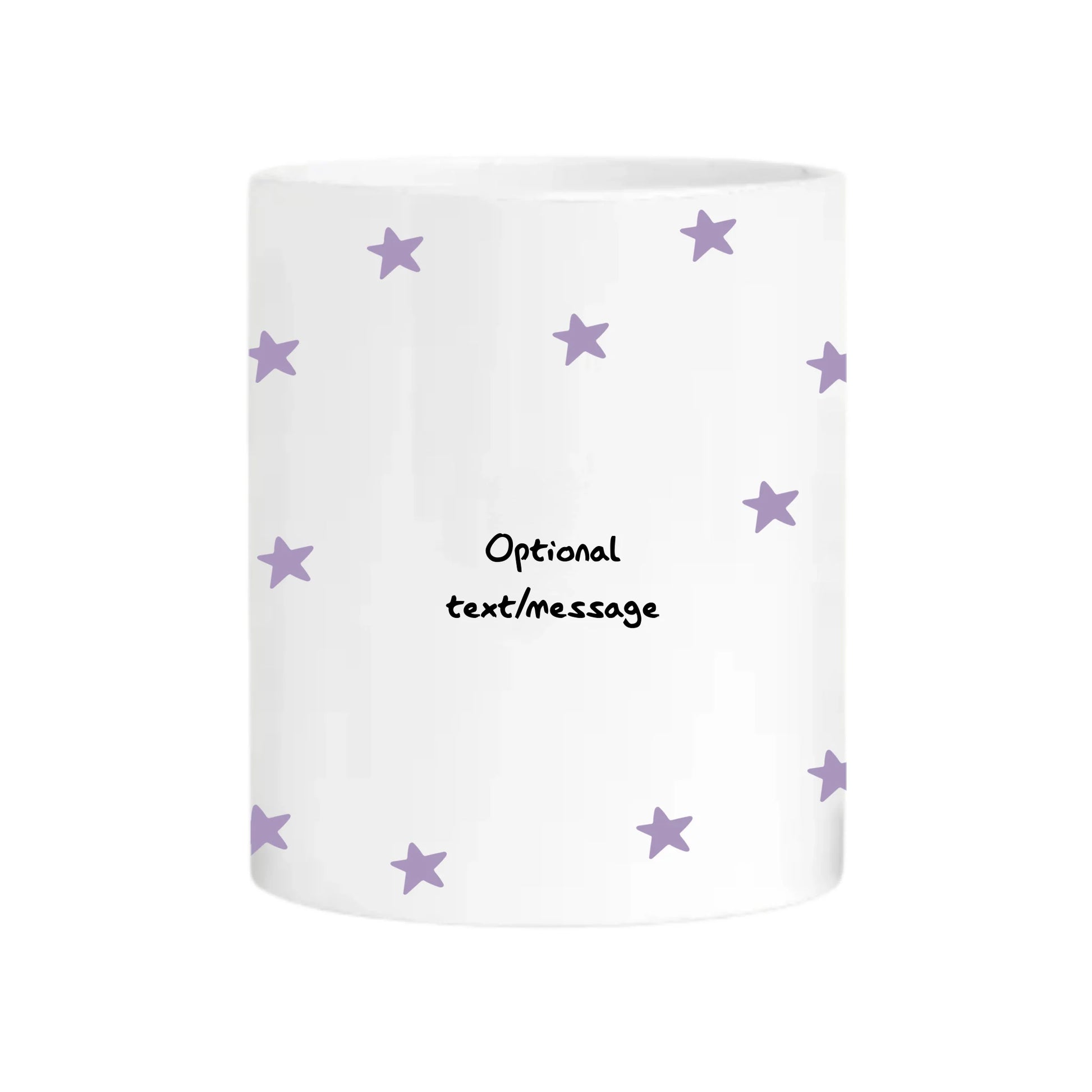 White mug with personalised bear title