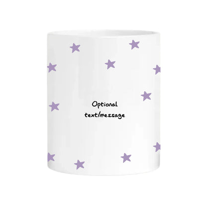 White mug with personalised bear title
