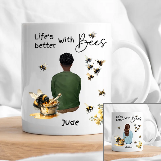 Life’s Better with Bees personalised mug