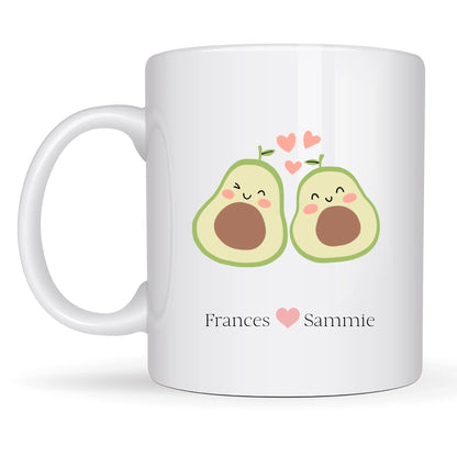 Husband and wife custom mug with names
