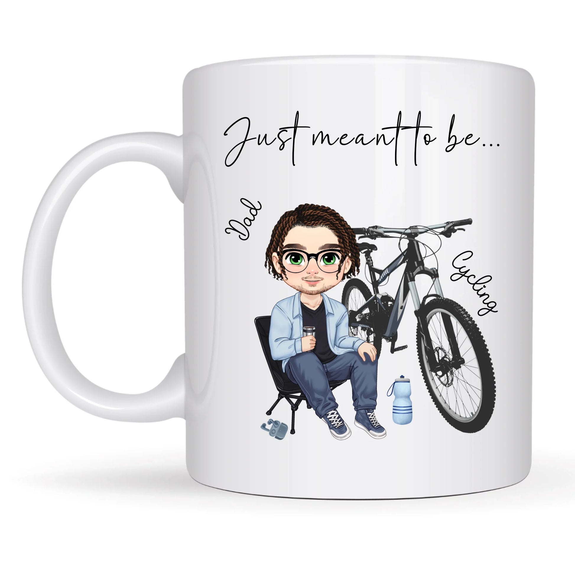 cyclist gift mug for birthdays
