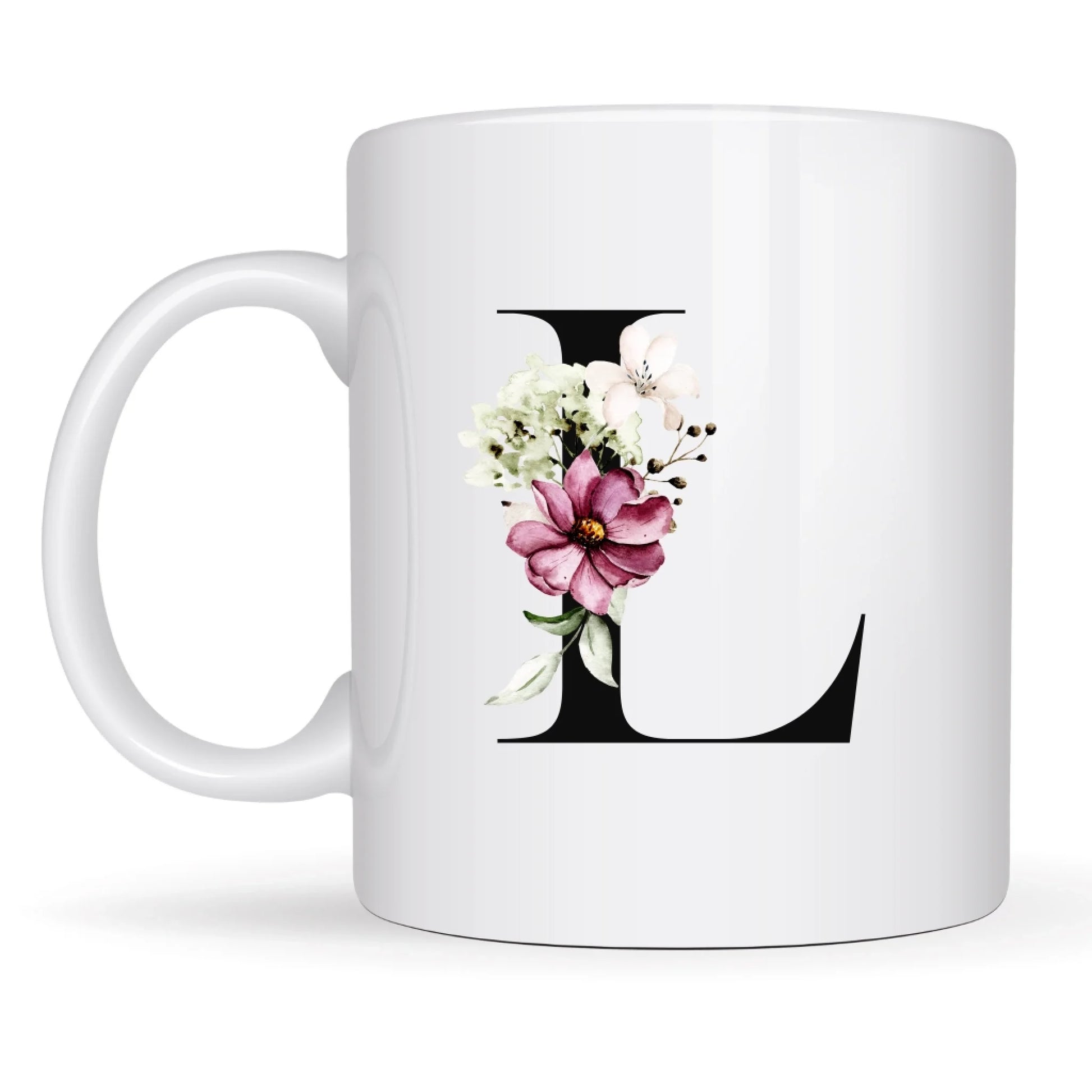 Custom floral mug with name and symbolism
