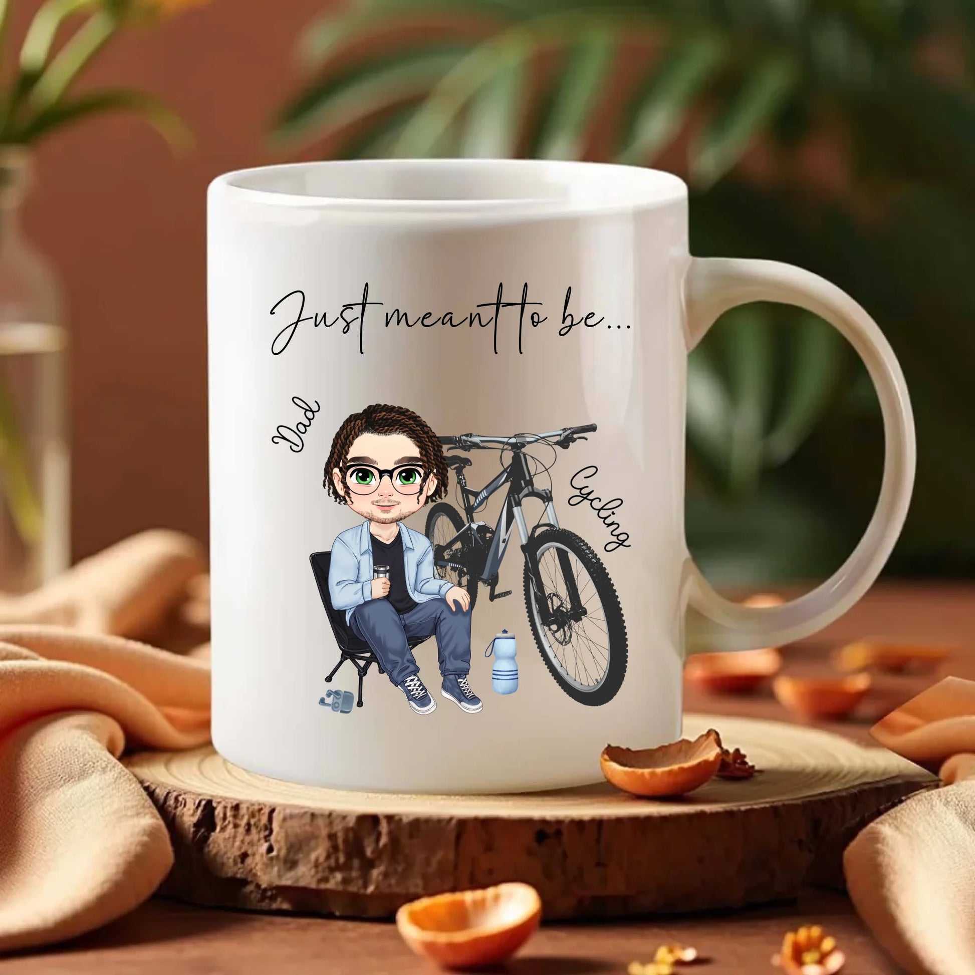 cyclist gift mug for birthdays