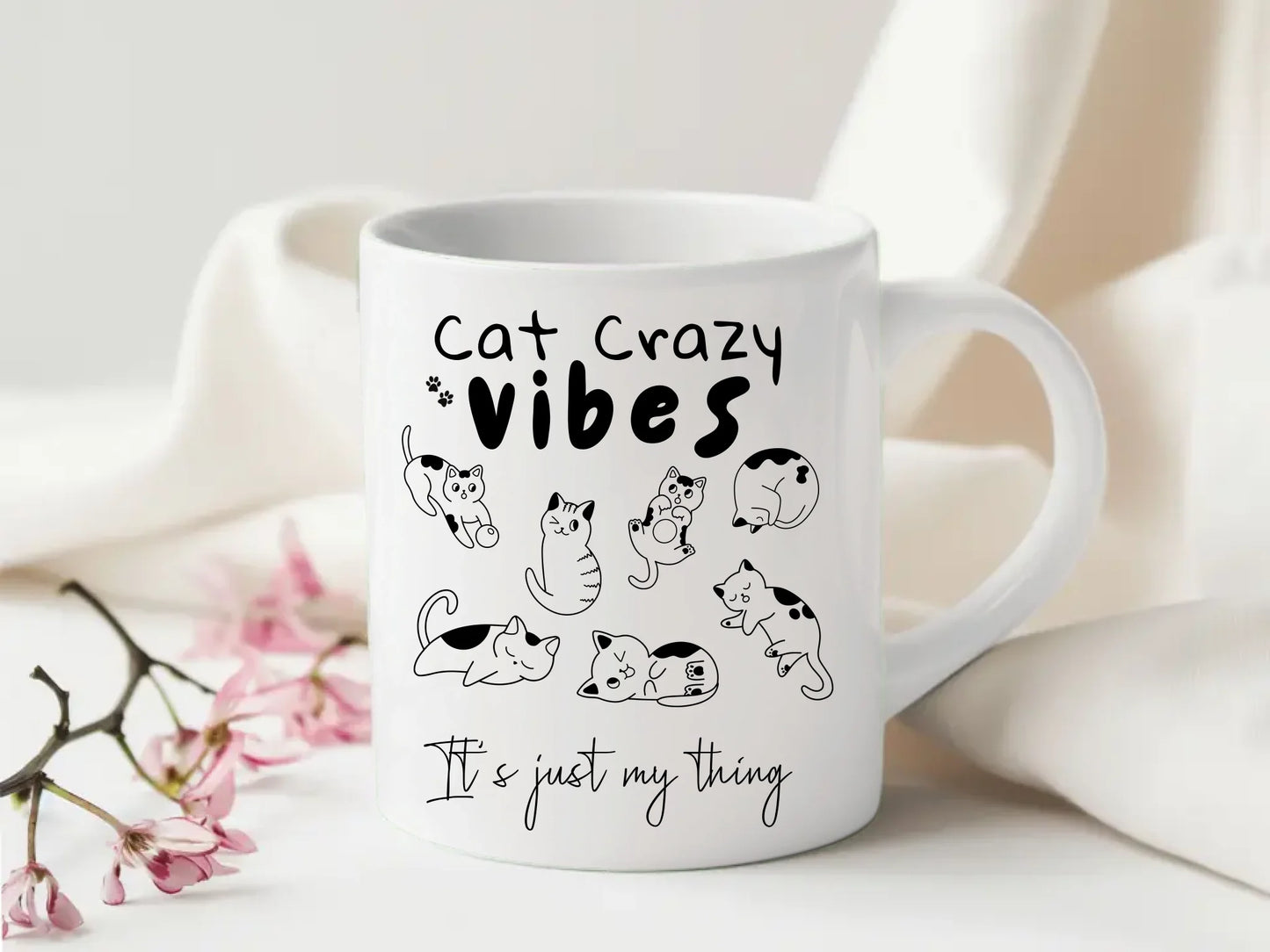 Cat themed gift mug