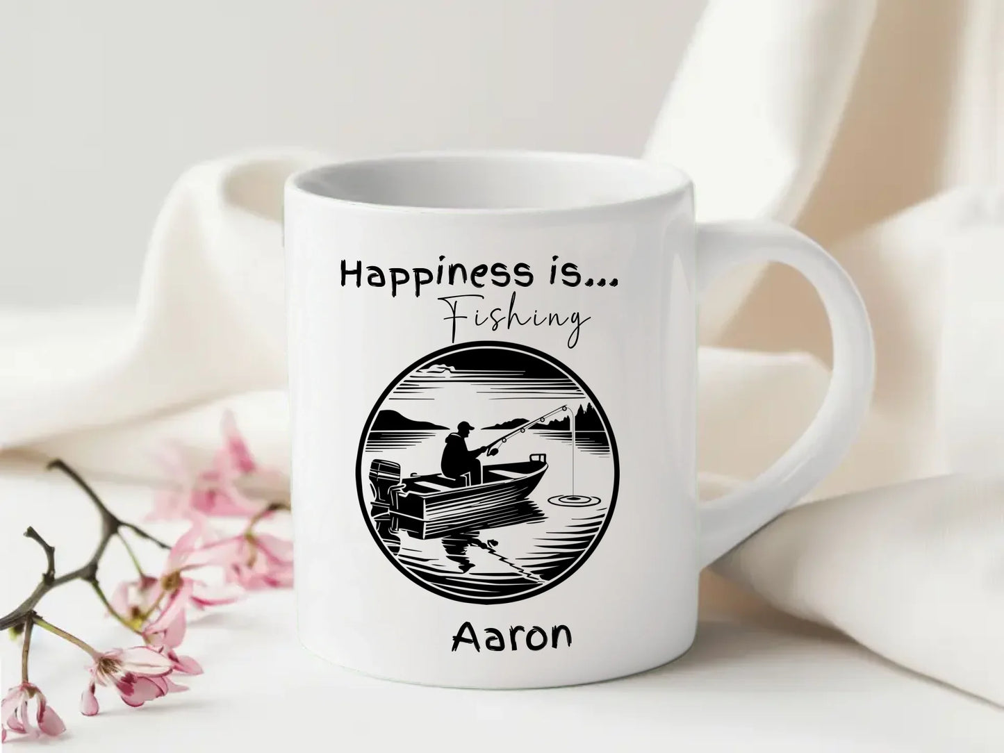 Fishing gift for men – personalised mug