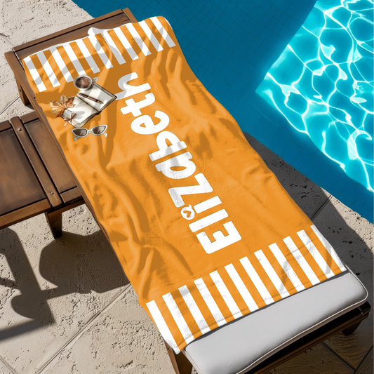 Custom name towel with optional pattern