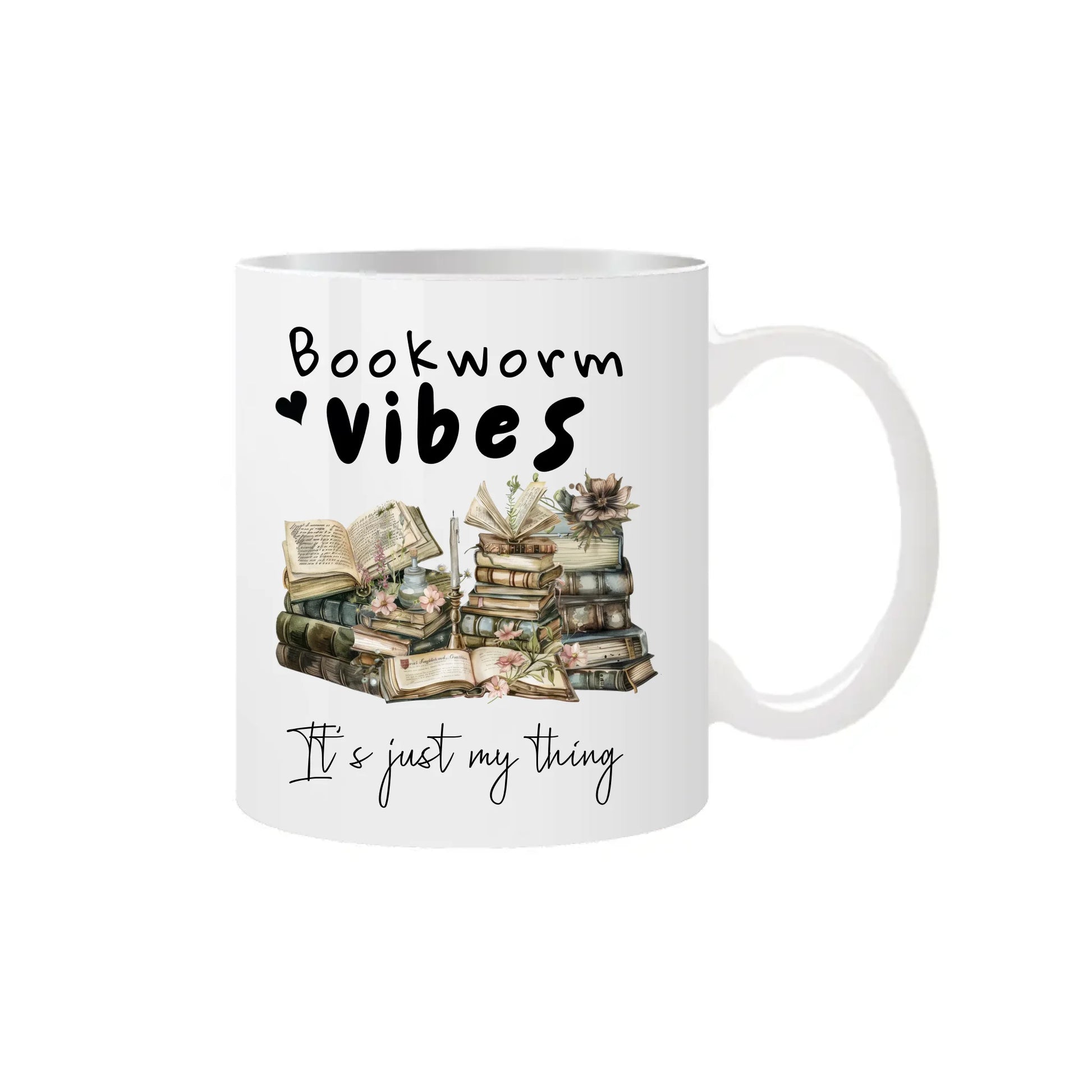 Quirky bookish mug