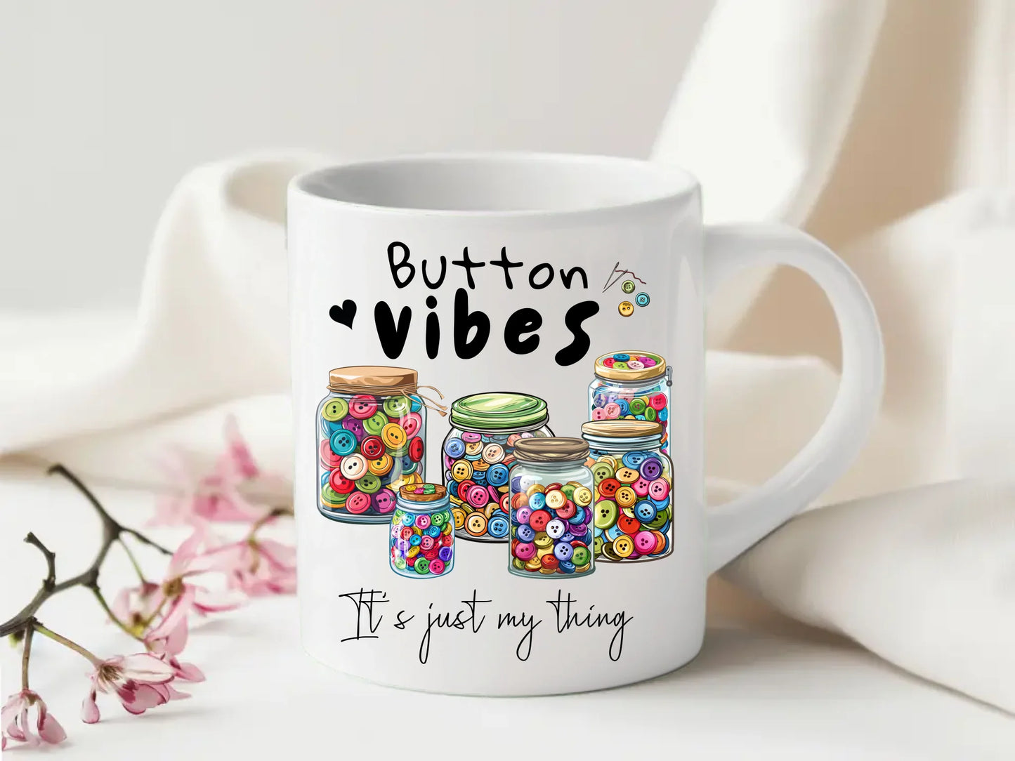 Fun button jar design