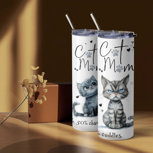 Cat mum cup with quote