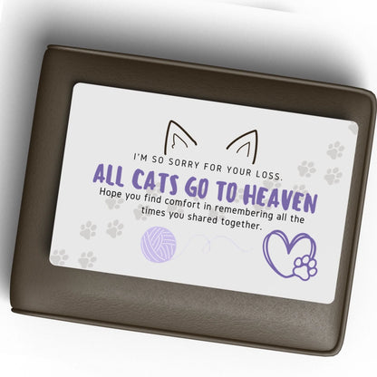 Custom cat photo wallet card gift