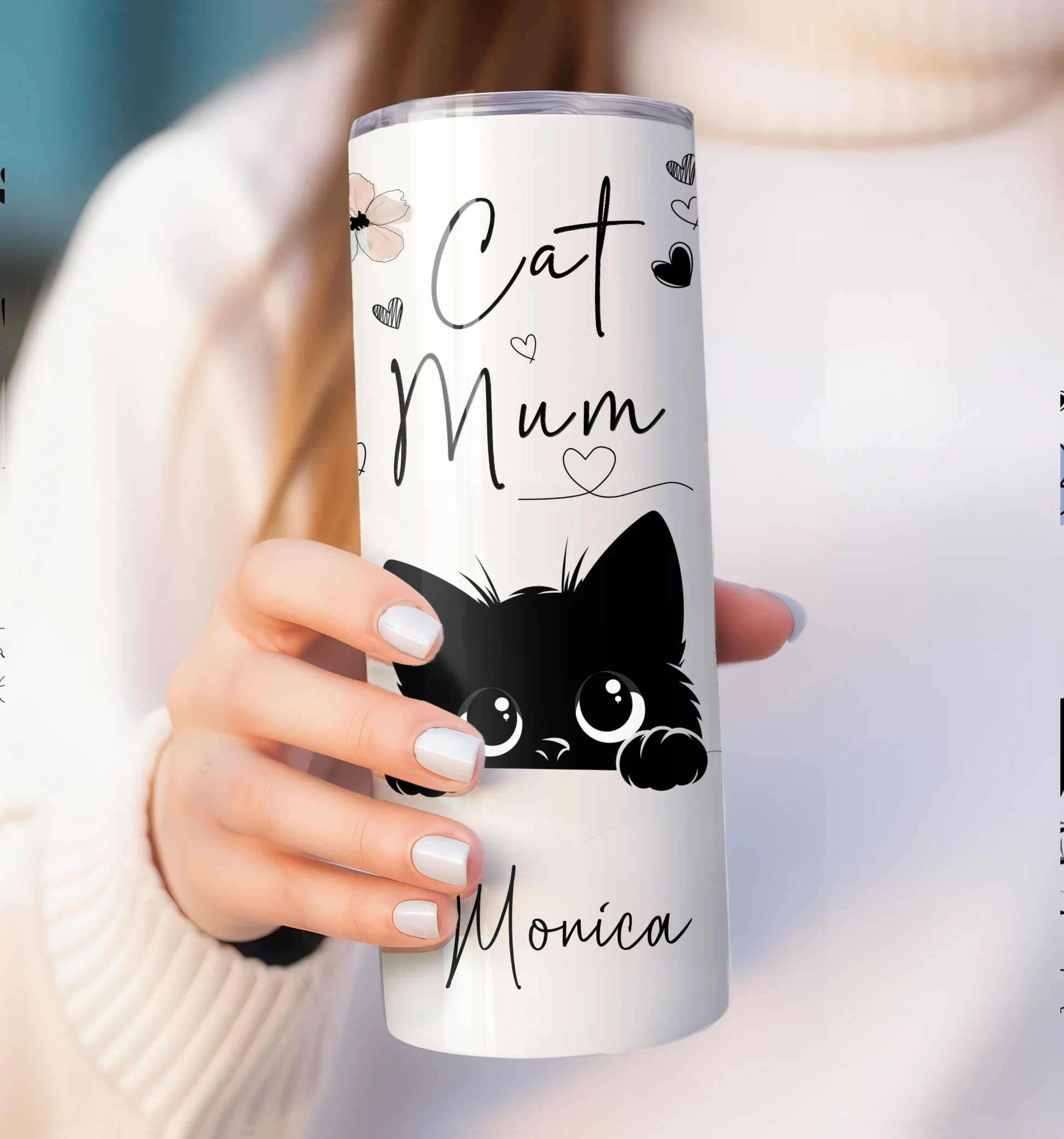 Custom cat gift for gran, mum or aunt