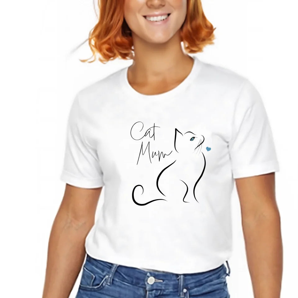 Cat mum tshirt