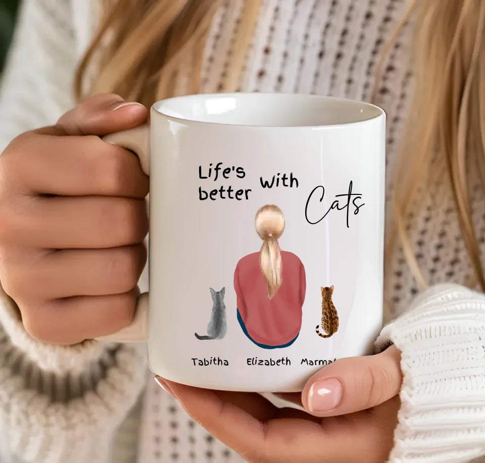 Custom cat lover mug