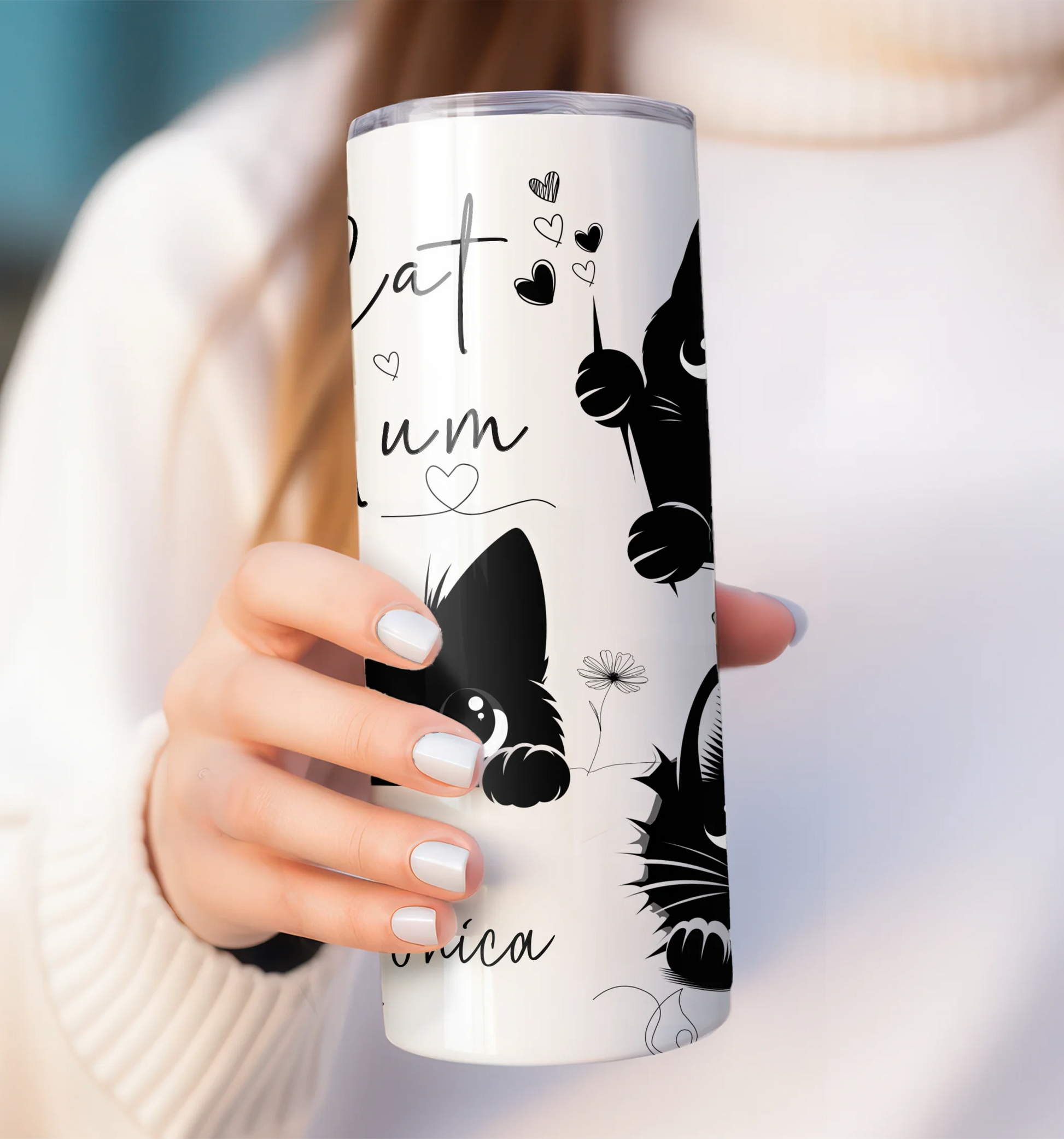 Eco-friendly reusable cat lover cup