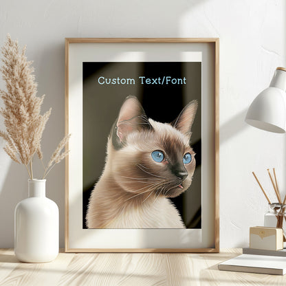 Cat print with personalised text