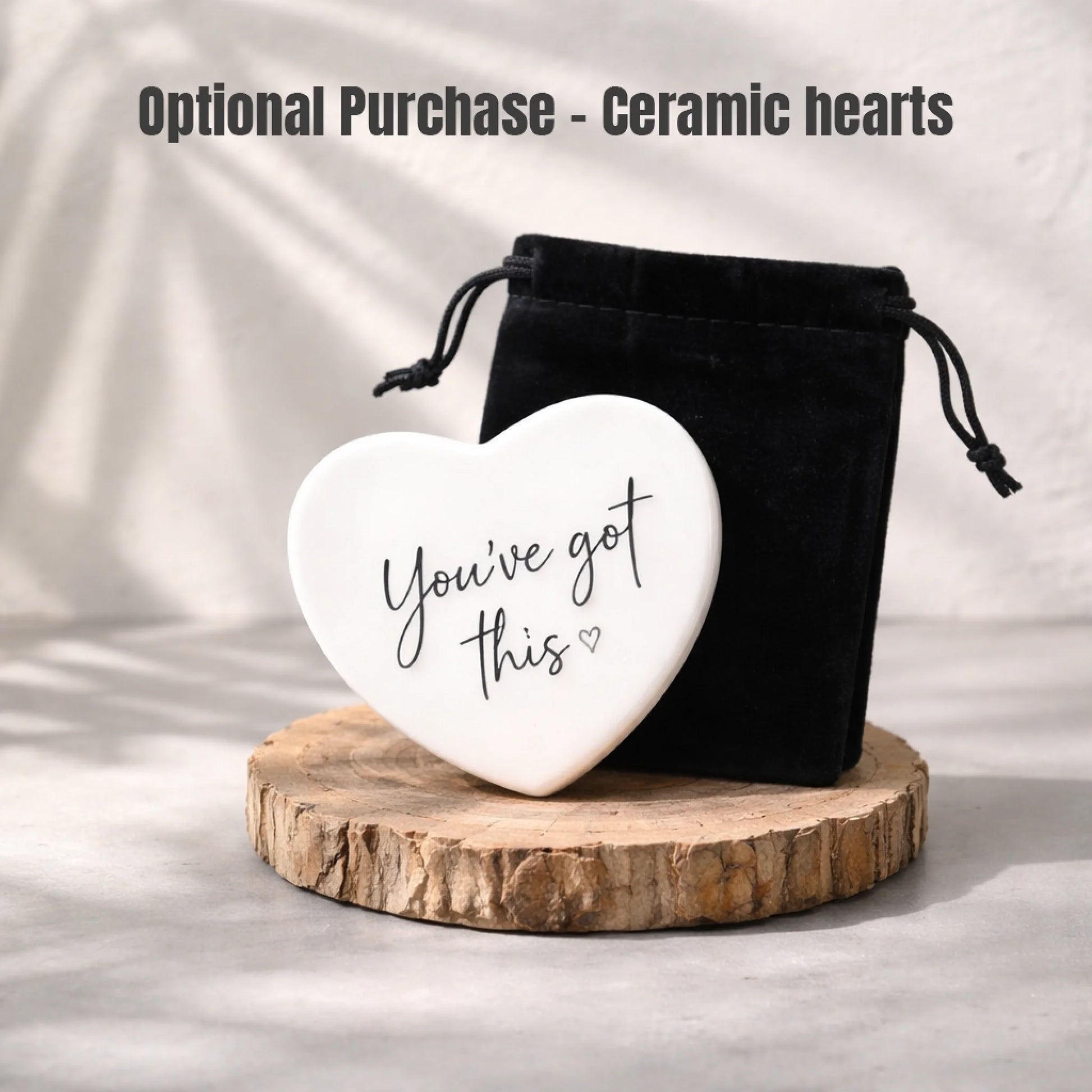 you've got this 6cm ceramic heart keepsake