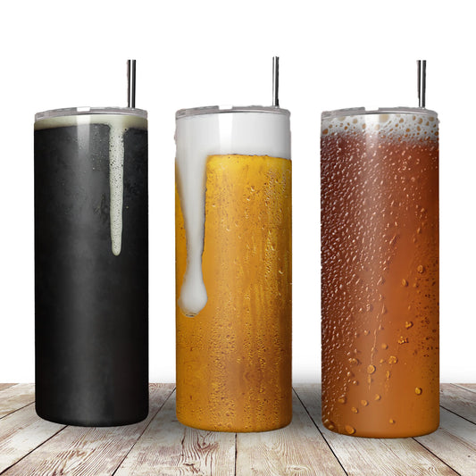Personalised travel cup that looks like a pint of beer