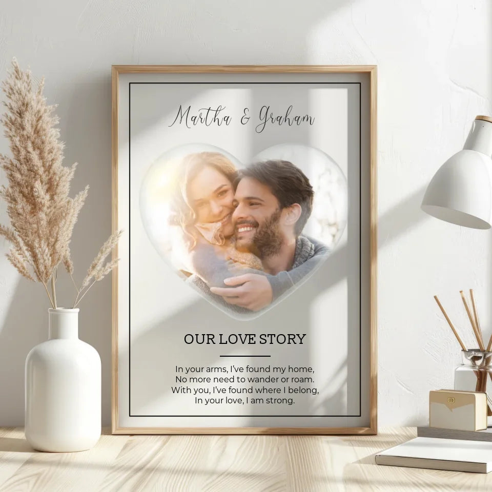 personalised wedding photo gift