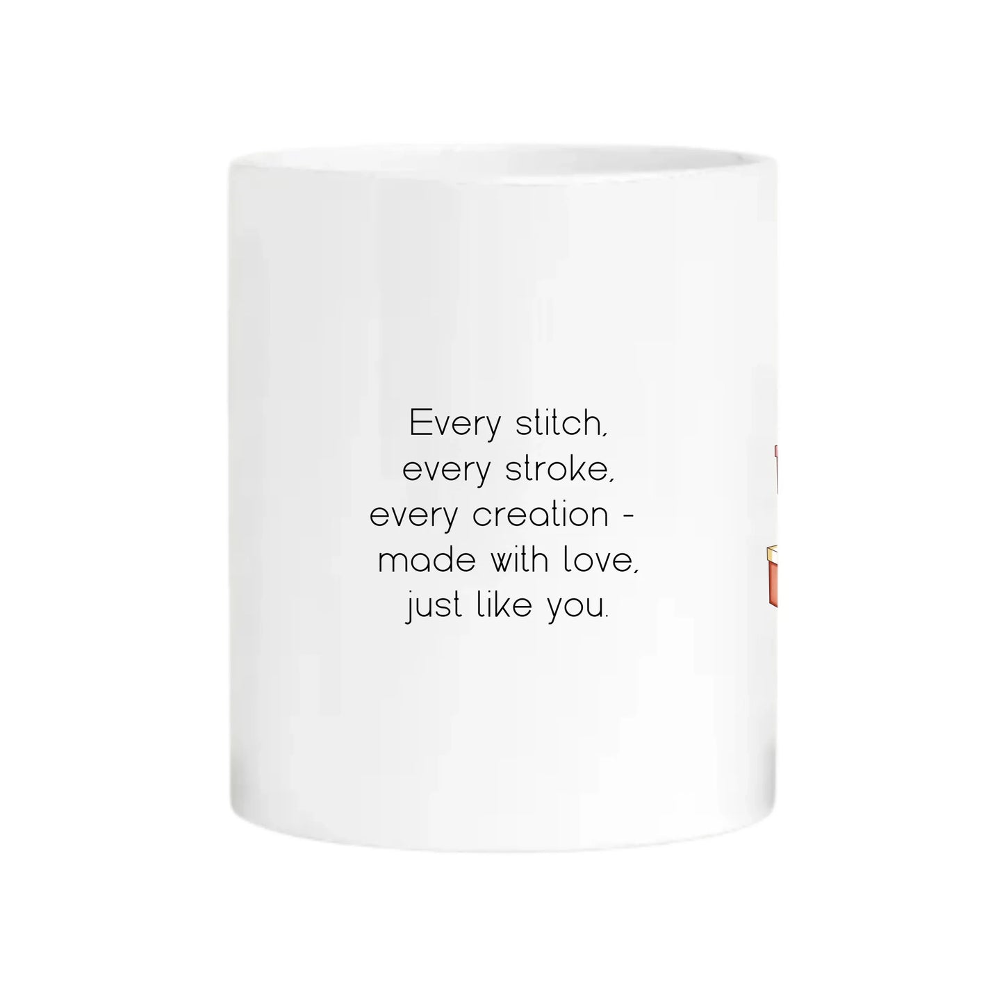 Nan’s crafty mug with glitter and glue