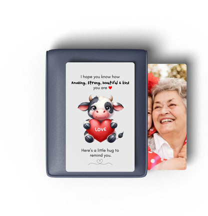 Credit card size love message card for gran