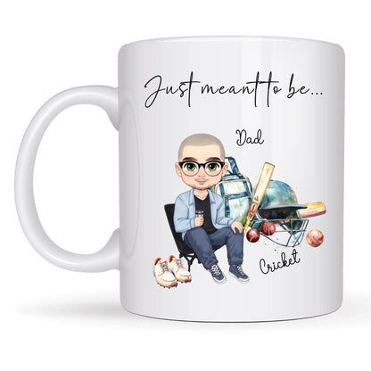 Custom cricket gift mug for birthdays and Christmas UK