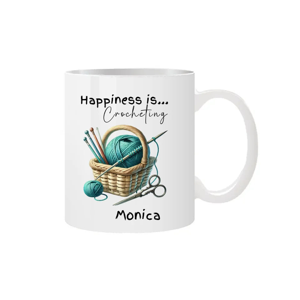 Beautiful crochet enthusiast mug