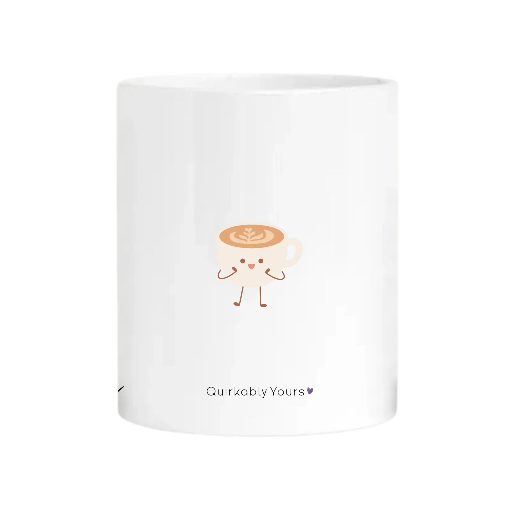 Custom coffee and tea mug with name and drink options