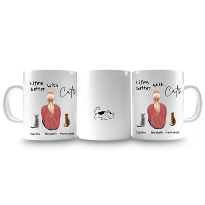 Quirky cat lady mug